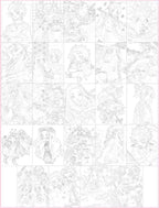 Demon Slayer Anime Coloring Books Kamado Tanjirou Kamado Nezuko Painting Figure Hand Drawn Cartoon Line Draft Drawing Book Gifts