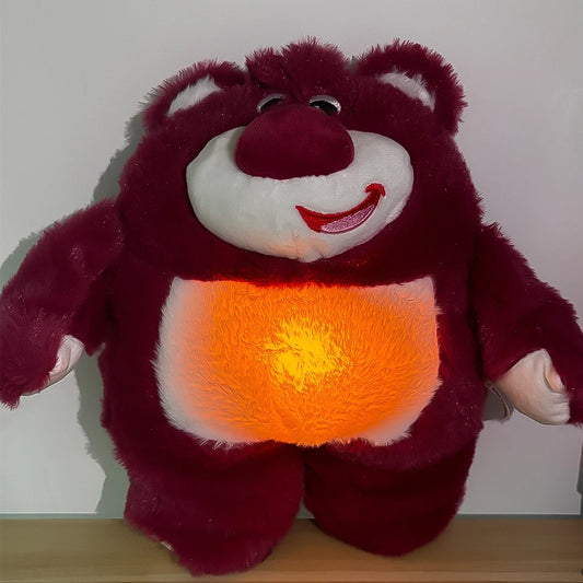 2025 hot Disney Lilo&Stitch Plush Doll Breath Child Peluche Soothes Toy Anime Baby Music Light Sleep Toys Pink Stitch Kid Gifts