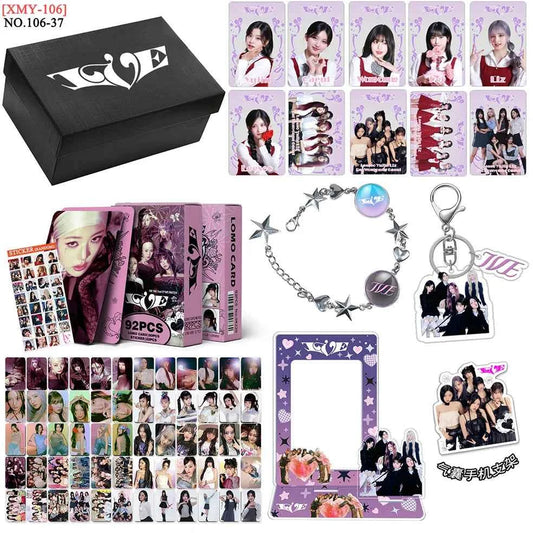 Kpop Idol BABYMONSTER BINI GIDLE ZB1 Gift Box Set Lomo Card Photocards Card Holder Keychains Acrylic Stand Bracelet Fans Gifts