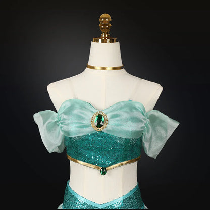 Role playing costumes, adult performance costumes, women's Christmas and birthday parties, Carnival Jasmine Princess dresses