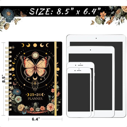 20252026 Academic  20252026 July 2025 June 2026 6.4" x 8.5" 20252026  Weekly and Monthly with Tabs Back Pocket + Thick Paper B SS69