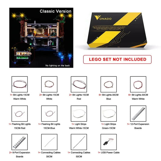 Lighting Led Set For LEGO 75810 Stranger Things The Upside Down Movie Not Include Building Blocks(Only Led Light Kit) SS69 53.69 Only Led Light Kit