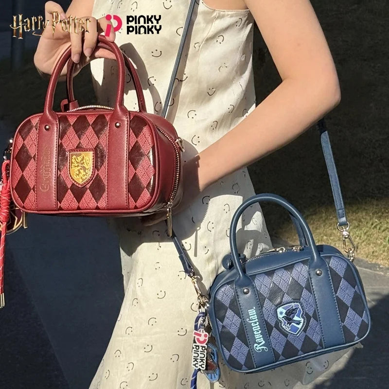 Pinky Harry Potter Shoulder Bag Vintage Preppy Crossbody Bag for Daily Halloween Christmas Birthday Gift for Students Fans Women