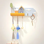 Fairytale Town Wooden Wall Hook Rack for Keys
