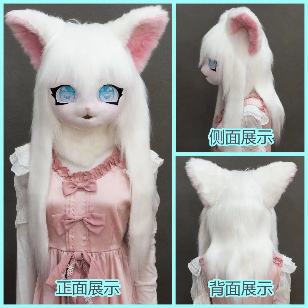 Daliclown Unisex Animal Kigurumi Fursuit Costume with Head & Paws