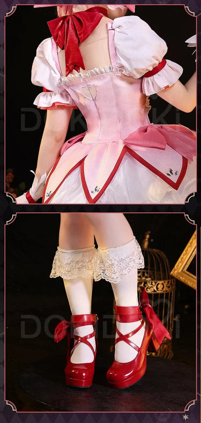 IN STOCK Madoka Cosplay Anime【S-XXL】DokiDoki-SR Kanamee Madoka Cosplay Costume Plus Size SS69