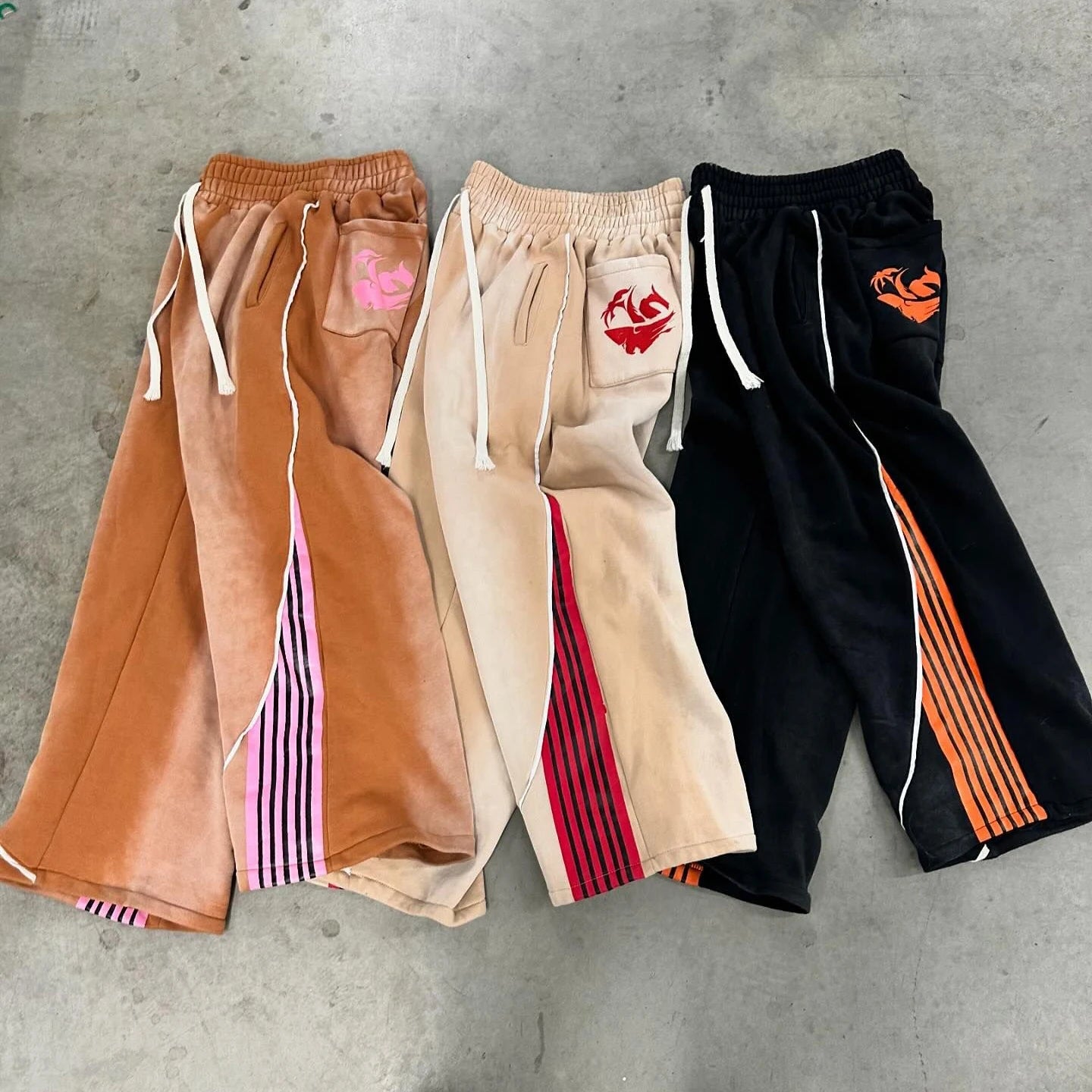 Y2k Fashion Stripes Pants New American Retro Hip Hop Men Women Jogger Drawstring Sweatpants Oversize Cargo Trousers Streetwear SS69
