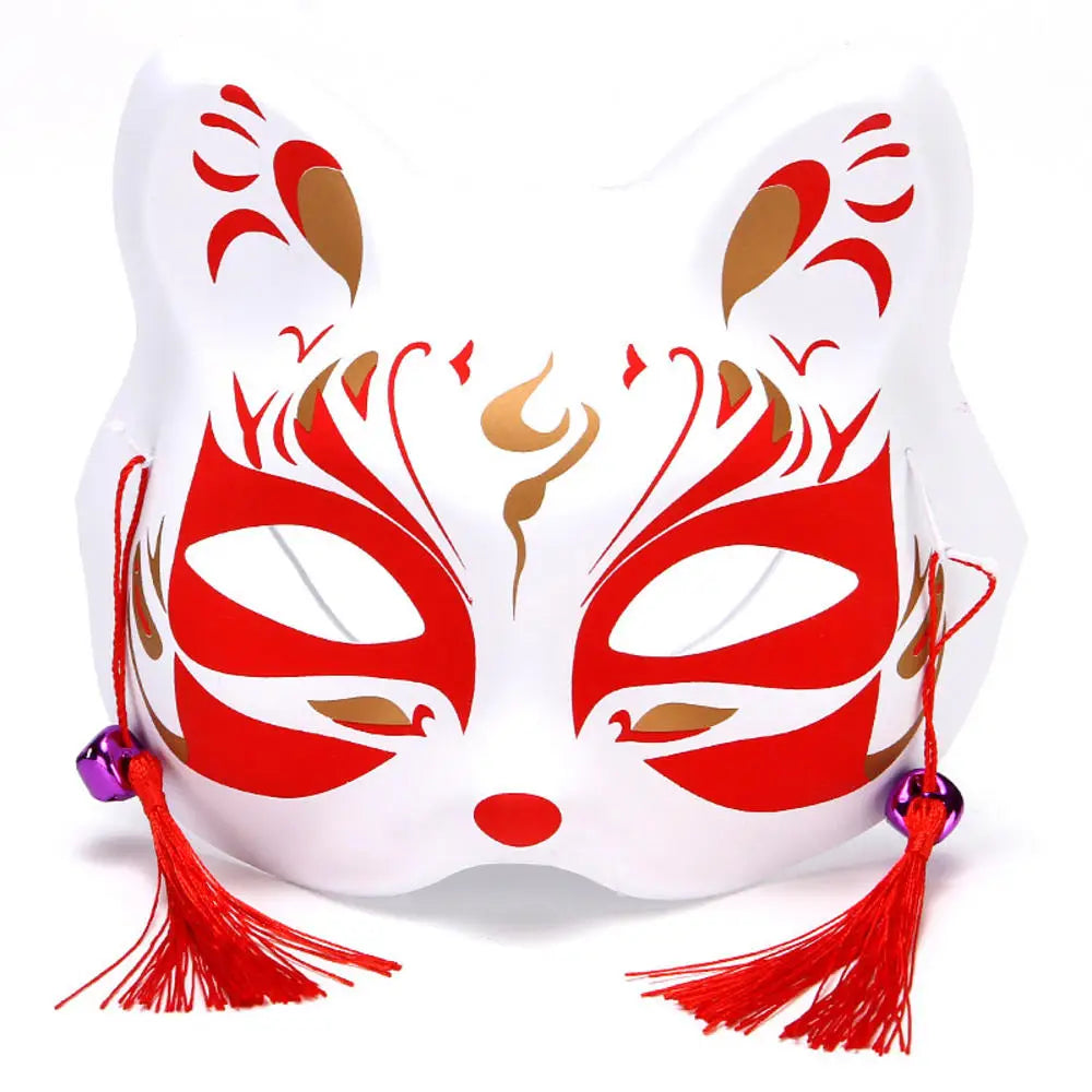 Exaggerated Rabbit Ear Mask - Black & White PVC Costume Accessory