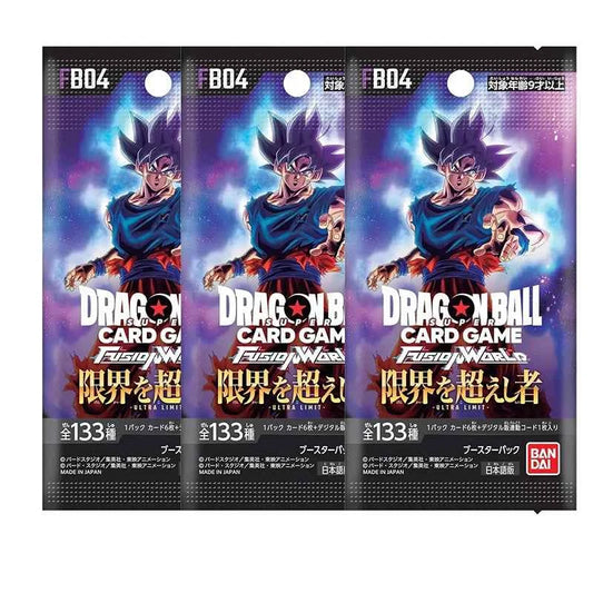 BANDAI DRAGON BALL FB01-06 Booster Packs SUPER CARD GAME Fusion World TCG Collection Card Child Toy