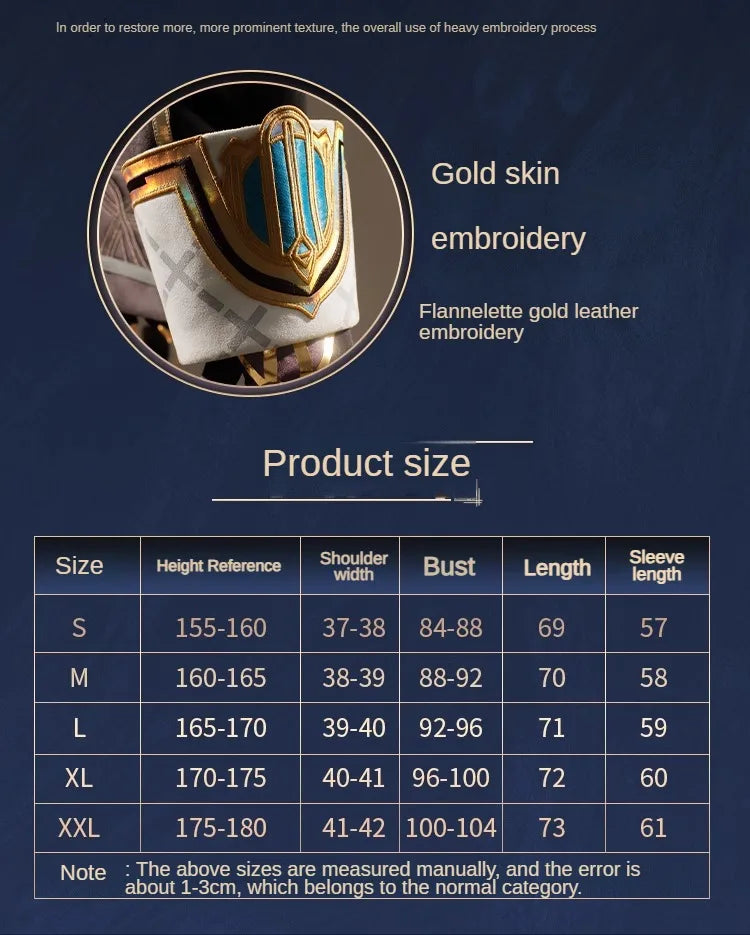 Genshin Impact Freminet Cosplay Costume Uniform Anime Chinese Style Halloween Costumes Role Play for Women Game SS69