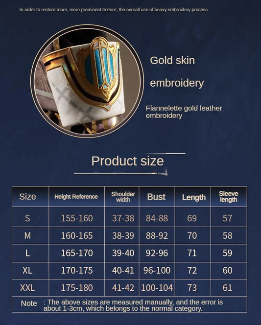 Genshin Impact Freminet Cosplay Costume Uniform Anime Chinese Style Halloween Costumes Role Play for Women Game SS69