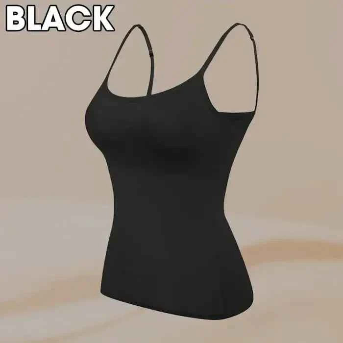 Cami Bra – Women's Camisole With Built In Padded Bra Vest Dropshipping As Seen on Tiktok Pink Top For Women Pajamas Home Wear