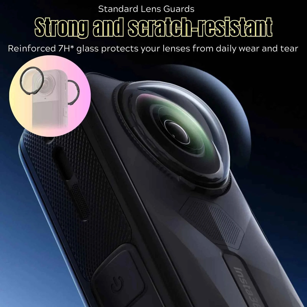 Insta360 X5 Original Accessories Collection Lens Cap Premium Guards Screen Protector Metal Frame Charging Case Battery Pack