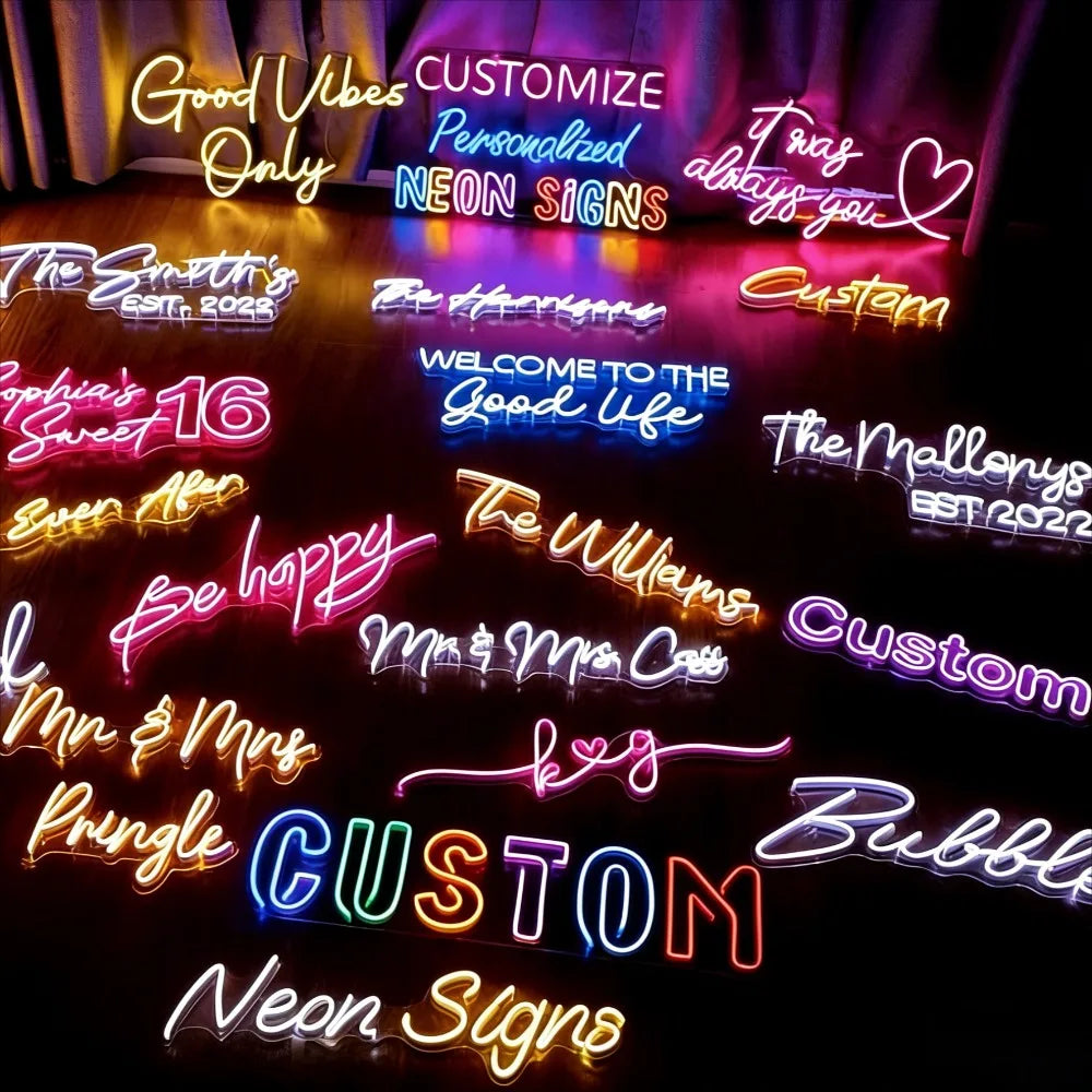 Custom LED Neon Sign for Business Logo & Wall Decor