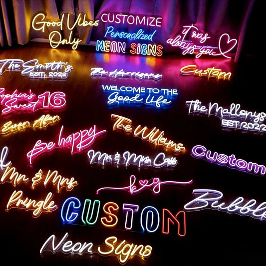 Custom LED Neon Sign for Business Logo and Personalized Wall Decor