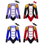 Girls Circus Ringmaster Jumpsuit Long Sleeve Patchwork Costume