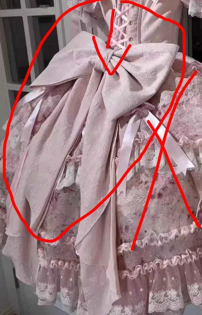 Original Heavy Birthday Party Lolita Puffy Dress Sweet Girls Back Big Bow Tail Vintage High-end Women's Elegant OP Dress