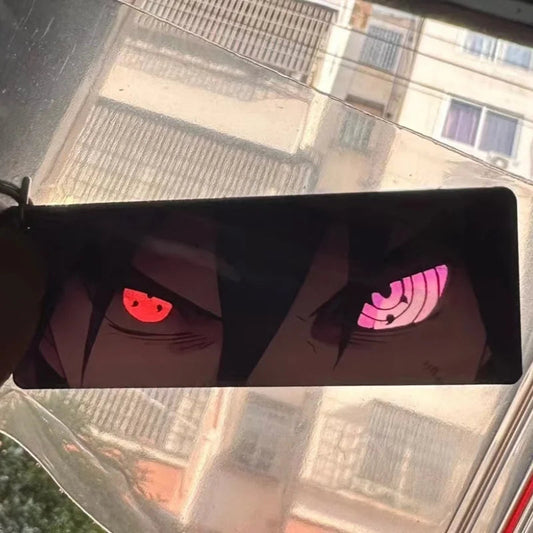 Naruto Keychain Acrylic Sunlight Uchiha Itachi Shining Eyes Rectangular Double Sided Pattern New Backpack Pendant Christmas Gift SS69 5.69 14