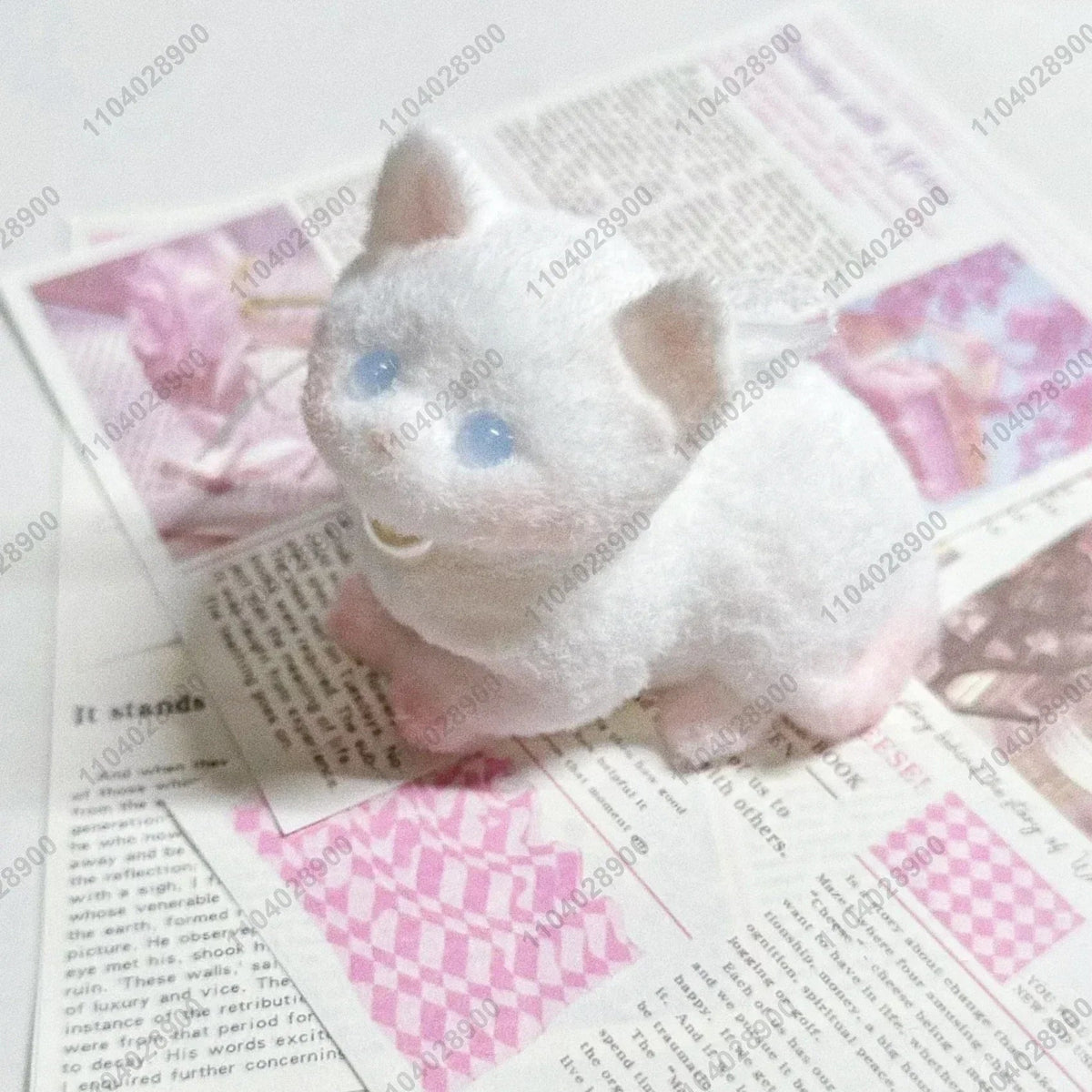 Handmade Kitty Cat Taba Squishy Silicone Fuzzy Kitten Soft Cat Mushy Squeeze Toy Mochi Toy Hand Relax Stress Release Gift Toy SS69