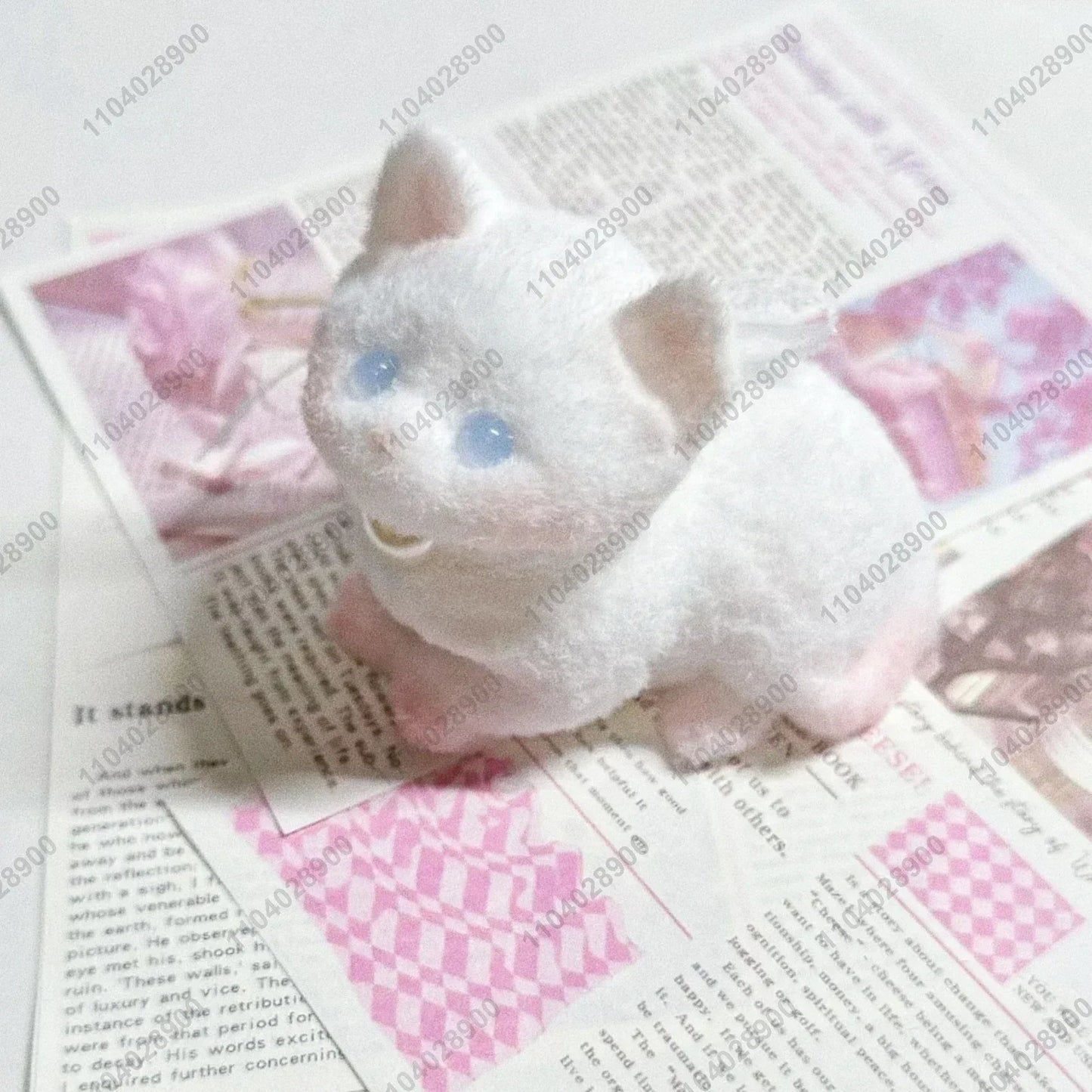 Handmade Kitty Cat Taba Squishy Silicone Fuzzy Kitten Soft Cat Mushy Squeeze Toy Mochi Toy Hand Relax Stress Release Gift Toy SS69