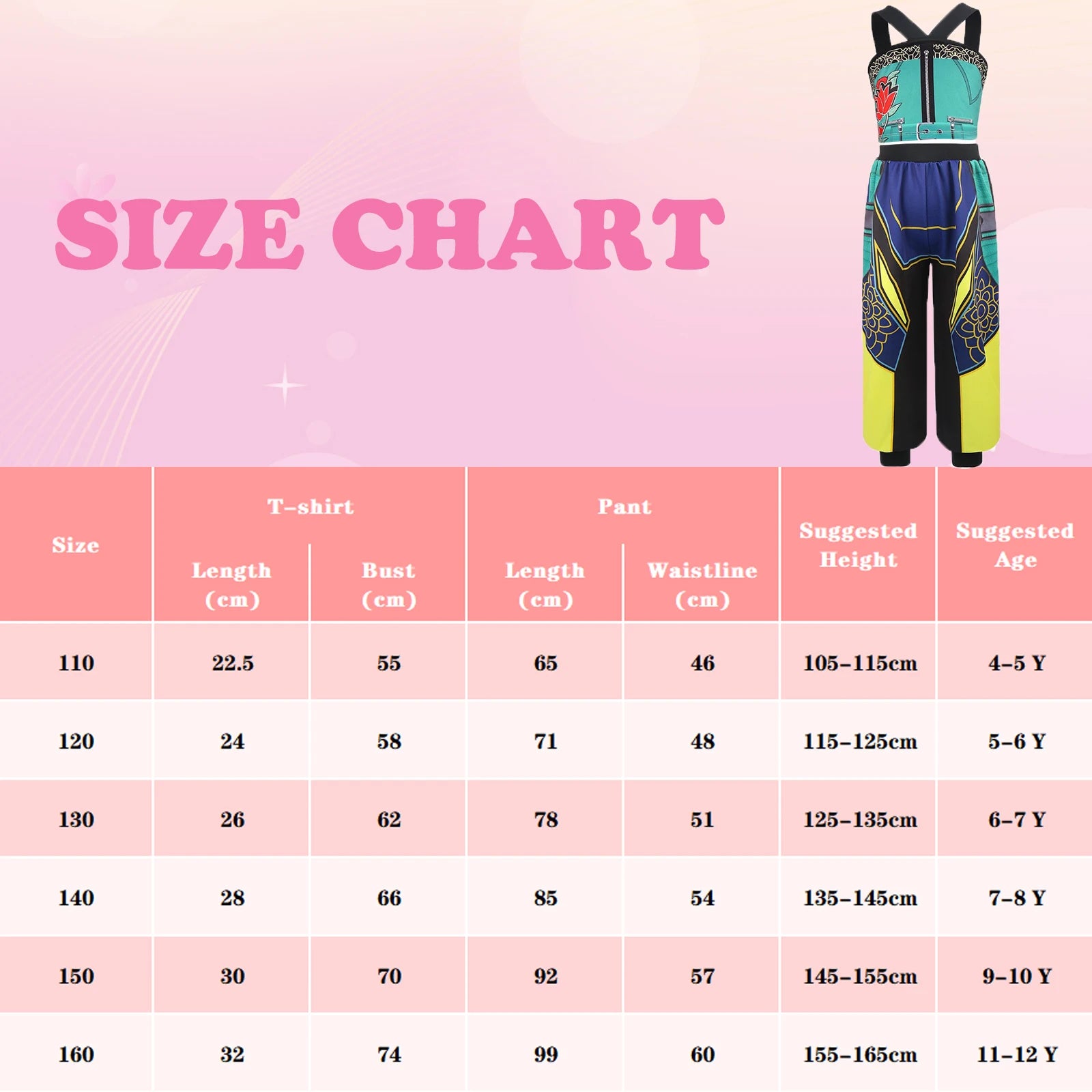 Costume Kids zoey Kpop Singer rumi Cosplay Girls Dress for Birthday Party Halloween Carnival