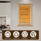 Wooden Wall Key Holder Cabinet with 6 Hooks