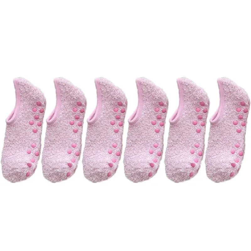 Women's Thick Plush Socks - Winter Warm Coral Fleece Sleep Slippers