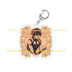 JoJo`s Bizarre Adventure: Golden Wind Vinegar Doppio Diavolo Ghiaccio Melone Risotto Nero Leone Abbacchio Acrylic Keychain Gifts