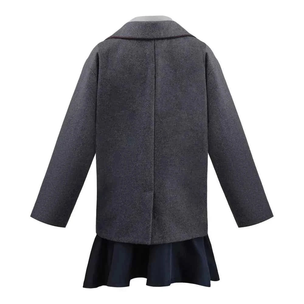 Movie Matilda Cosplay Costume School Uniform Coat Skirt Tie Roald Dahls Matilda the Musical Costume Suit Kids For Girls Women