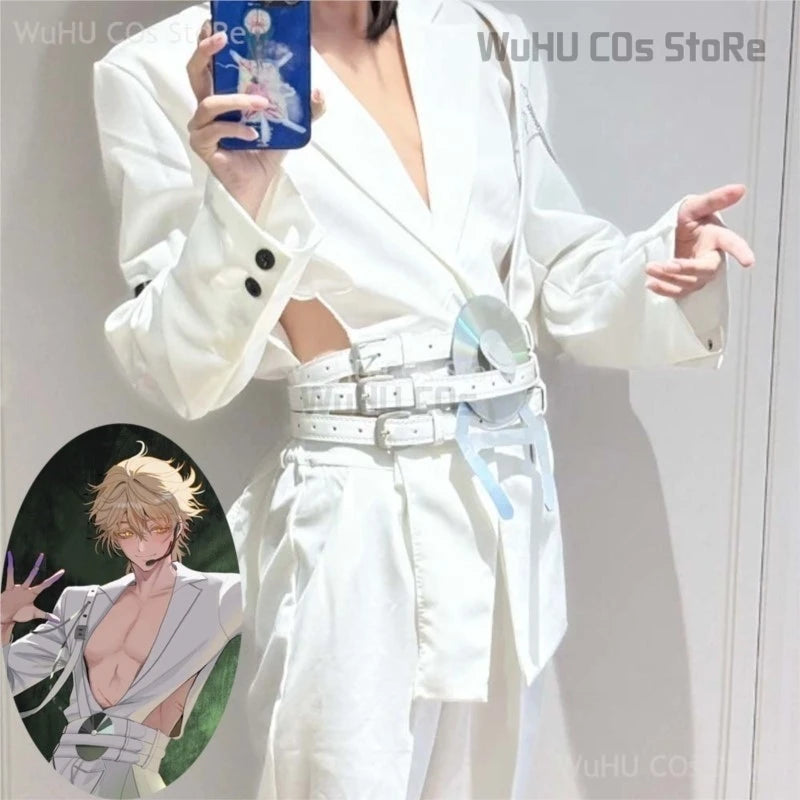 WICCON ALIEN STAGE Luka Cosplay Costume Set with Waist Cutout Blazer