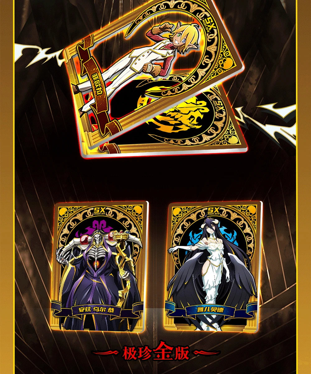 New Japanese OVERLORD Bleach Collection Card Tcg Card Anime Characters Game Card Cosplay Board Game Collection Cards Toys Gift SS69