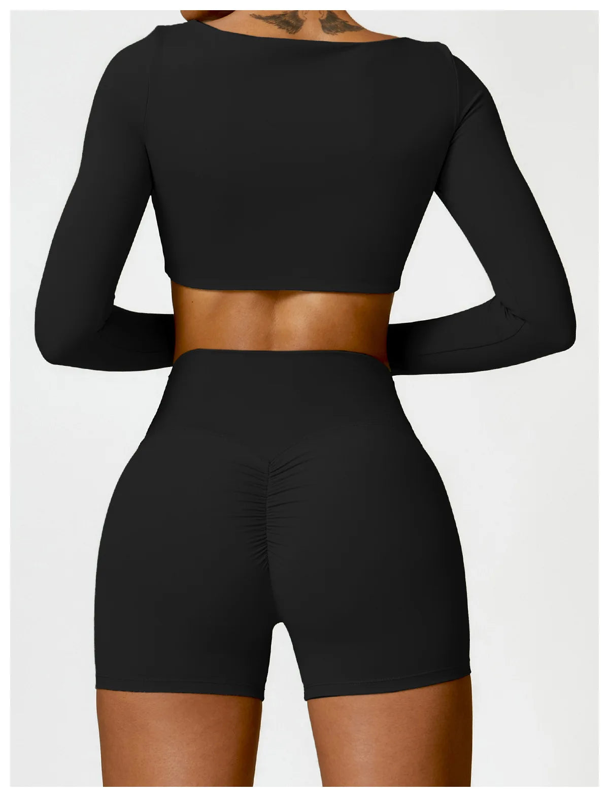 2PCS Yoga Suit Sports Set Women Quick-Drying Gym Set Women Tracksuit Running Workout Long Sleeve Sports Shirt Yoga Clothing SS69