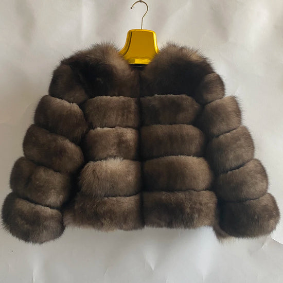 Winter Women's Cold Coat Top Fox Jackets For Women clothing Natural Real fox Fur Jacket Coats For Women Fur Jacket In Promotion