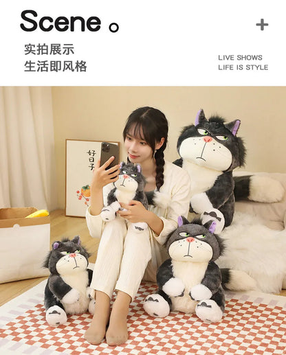 15-35cm Kawaii Cinderella Lucifer Cat Plush Toys Soft Anime Cartoon Princess Kids Stuffed Animals Doll Children's Birthday Gifts SS69