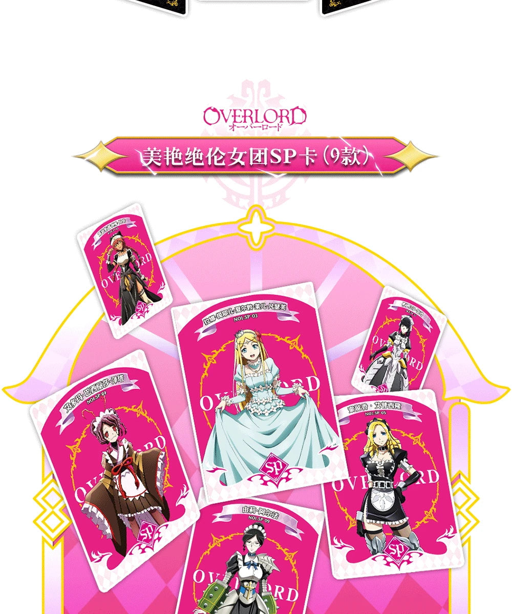 New Japanese OVERLORD Bleach Collection Card Tcg Card Anime Characters Game Card Cosplay Board Game Collection Cards Toys Gift SS69