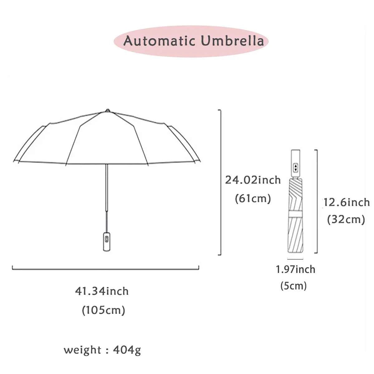 Umbrella Extra Large Ten Bone Large Double Umbrella Triple Large Folding Sunshade Umbrella Men's and Women's Business Umbrella T