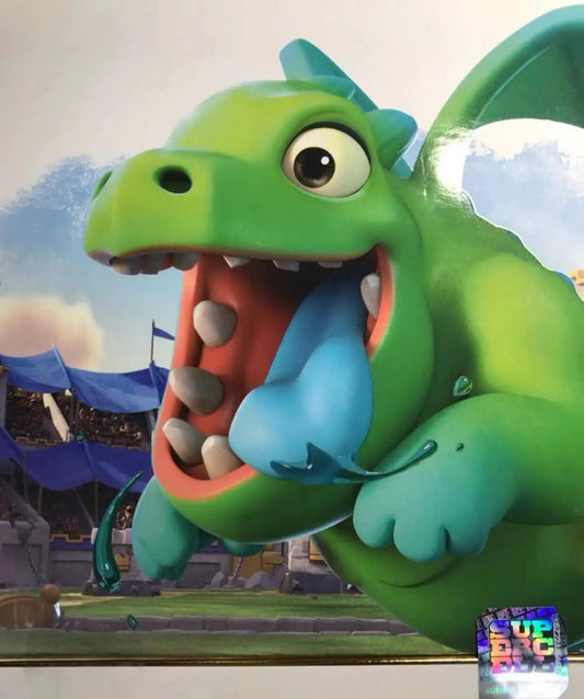 【In Stock】100% Original Supercell Coc Baby Dragon Collector's Edition Model Anime Doll Original Box Game Anime Action Figure Toy SS69