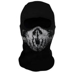 Ghost Skull Balaclava Full Face Mask for Cosplay & Cycling