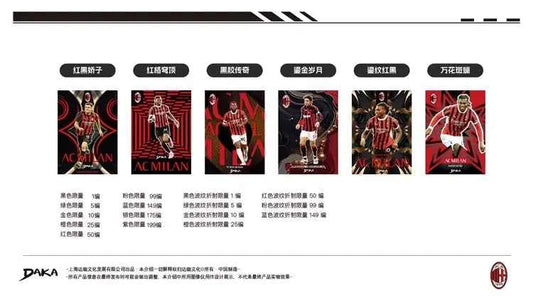 2025-2026 Daka Messi Mbappe Yamal Football Collection Card Real Madrid Barcelona Manchester Juventus Ale Milano Star Player Card