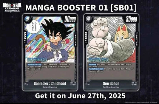 Bandai Dragon Ball Manga Booster 01 Fusion World Series TCG Game Card 40th Anniversary Version Anime Collectibles Trendy Toy