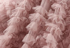 Tiered Tulle Maxi Skirt - Elegant A-Line High Waist Mesh