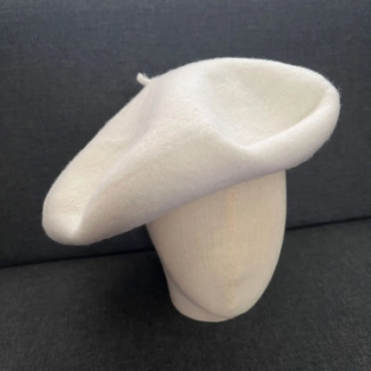 100% Wool England Spring Oversize Women Berets Head Elegant Artist Hats Lady Beret Flexible Stylish Big Warm Painter Cap Bonnet