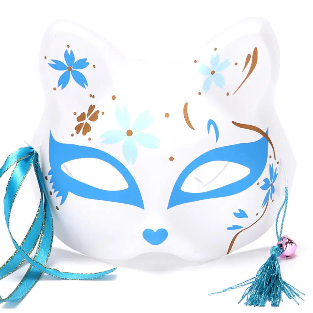 Exaggerated Rabbit Ear Mask - Black & White PVC Costume Accessory