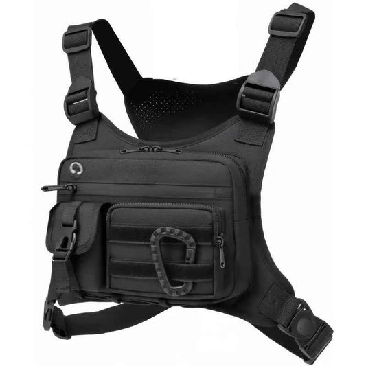 Outdoor Chest Bag For Men and Women, Tactical Vest For Running, Cycling, EDC Chest Pack Rig For Sports and Workouts