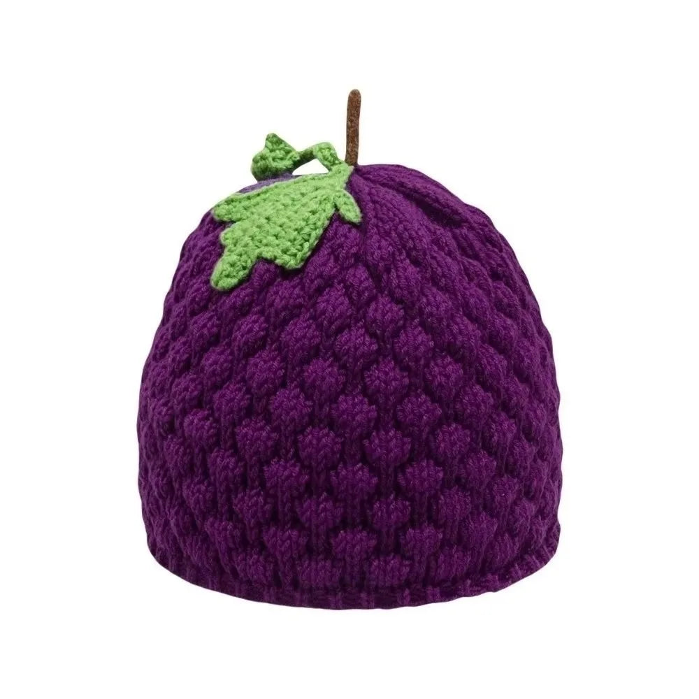 Crochet Strawberry Knit Hat - Warm Winter Beanie for Adults