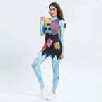 [You're My Secret] Nightmare Christmas Sally Cosplay Costumes Sets Disguise Jumpsuits Carnival Party Zenti Bodysuit Oufits