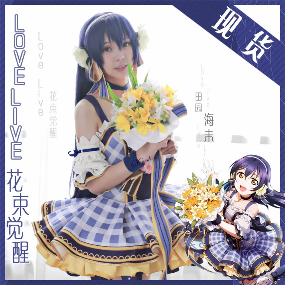 Lovelive Flower Bouquet Cosplay Nico Kotori Tojo Maki Eli Ayase Nozomi Hanayo Lolita Dress Love Live Uniform Cosplay Costume SS69 96.69 Sonoda Umi / Women L / Lovelive Bouquet