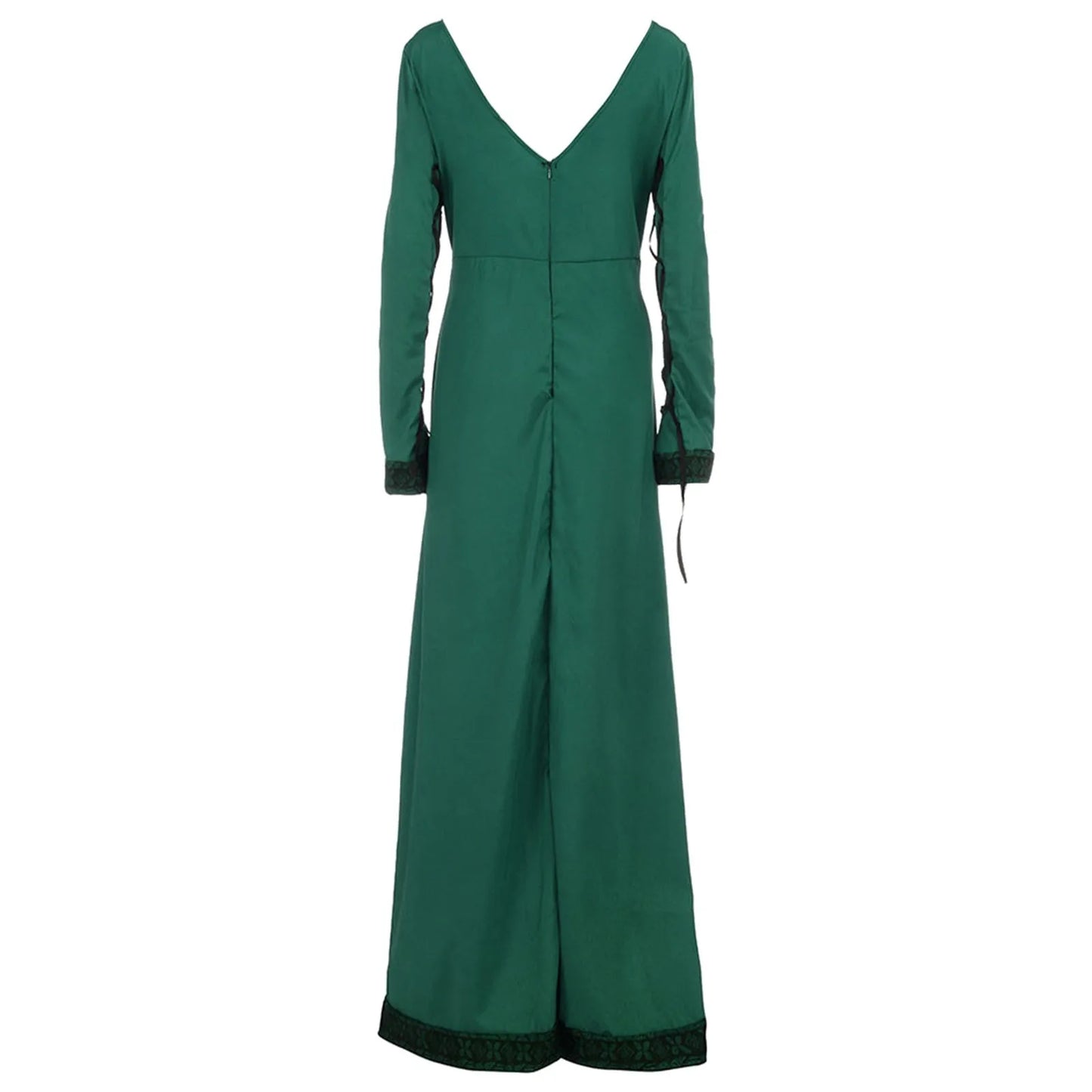 Vintage Long Medieval Dresses For Women Retro A Line Panel Women Maxi Dress Long Sleeve O-Neck Summer Dresses For Women Vestidos