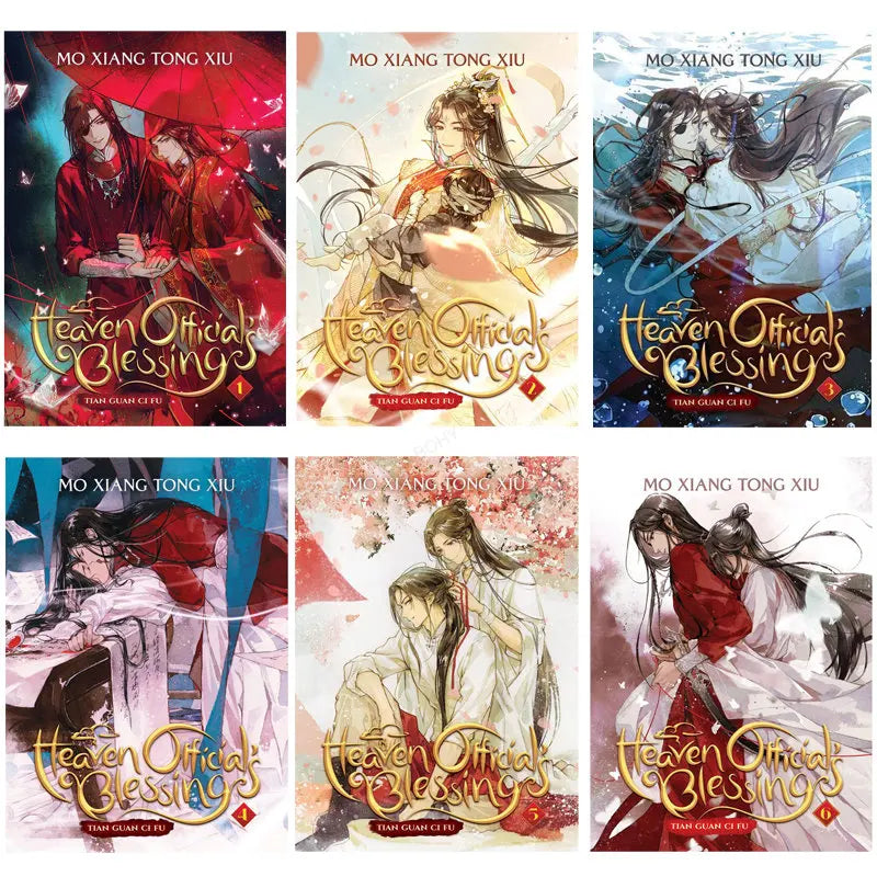 Vol.1-8 Tian Guan Ci Fu manga books in English Novel heaven official's blessings book Comic Book 1/2/4 book optionall SS69