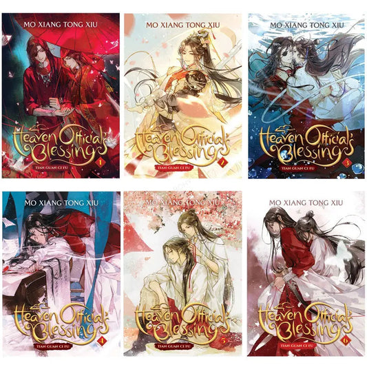 Vol.1-8 Tian Guan Ci Fu manga books in English Novel heaven official's blessings book Comic Book 1/2/4 book optionall SS69